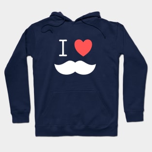 I love moustache funny t-shirt Hoodie